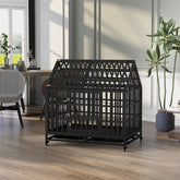 44” Heavy Duty Dog Cage pet Crate with Roof